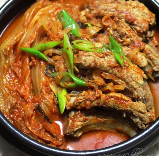 등갈비 김치찜 